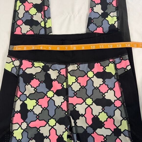 Sweaty Betty Zero Gravity Run Leggings Size M Multicolor Geo Tile Active Gym - Picture 4 of 11